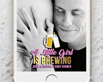 Baby Shower Snapchat Geofilter, Baby girl geofilter, A Baby is Brewing Geofilter, Baby Shower, Geofilter, Mother to Be Geofilter