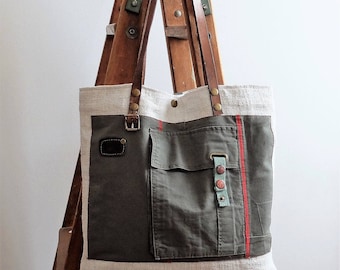 Hemp & canvas tote bag