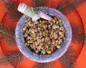 Chamomile Flower, Chamomile Tea, Dried Chamomile, Dried Herb, Certified Organic, Herbal Tea, Relaxing Herbal Tea
