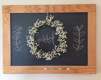 Real Babies Breath Wreath 8"
