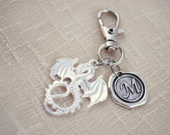 Dragon keychain, FREE SHIPPING, personalized keychain, game of throne funs, Unisex gift