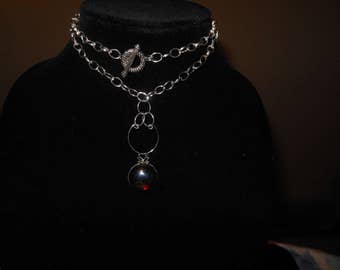 Amber stone necklace
