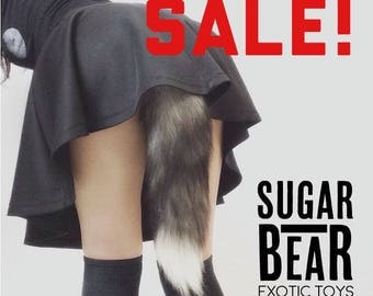 Butt Plug Tail / Mature / Anal Sex Toy / Fox Fur Tail / Fox Butt Plug Tail / Fast Shipping