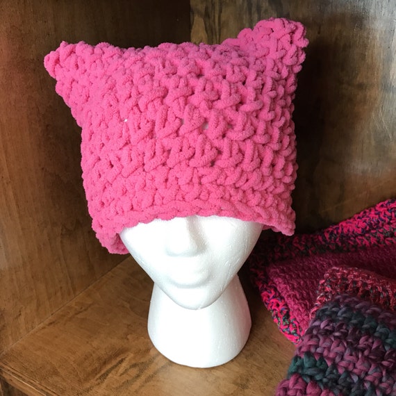 Plush AF Pink Pussy Hat // beanies // Pink Pussyhat Project // Protest Hat