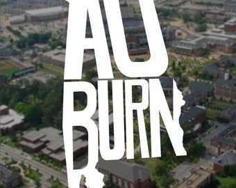 Auburn Decal, Auburn Sticker, Auburn Decal, Auburn Sticker, Tigers Decal, Laptop Decal, Laptop Sticker, Macbook Decal