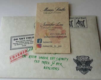 Handwritten Magical School Hogwarts Acceptance Letter Inspired