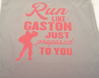 Gaston Shirt - Running Shirt - Disney Gaston - Gaston - Beauty and the Beast Gaston - Beauty and the Beast - Beauty and the Beast Shirt