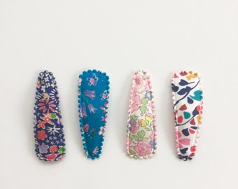 Baby snap clips, baby hair clips, toddler hair clips, liberty hair clips, liberty of london snap clips, toddler snap clips, baby accessory