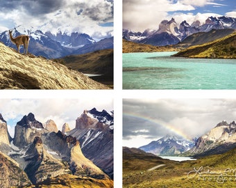 Patagonia Photo Set | "Torres Del Paine" | Chile Photo Set - Chilean Patagonia - Patagonia Wall Art - Chile Wall Art - National Park Travel