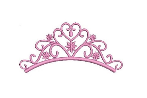 Princess Tiara Embroidery Design Princess Crown Embroidery