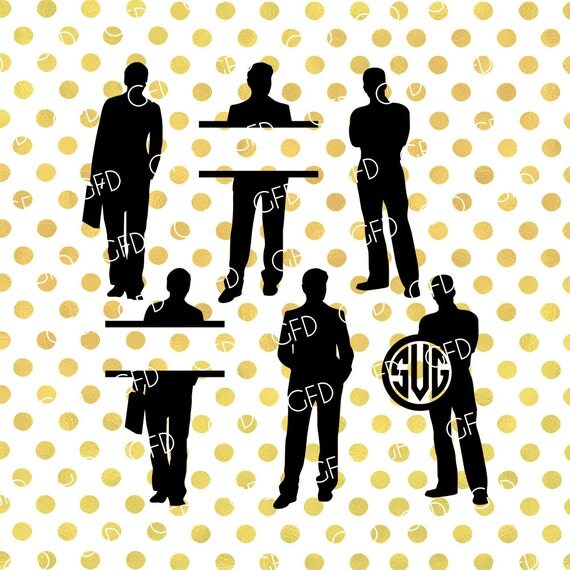 Men Monogram Frame Svg Men Clipart Models Svg Fashion Svg