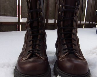 brown lace in boot zippers