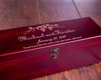 First Fight Box, Wine Box, Wedding Fight Wine Box, Wine Box Ceremony, Wedding Wine Ceremony, Wine Gift Box