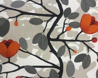 Cotton Fabric, Magnolia Blossom, Scandinavian Design, Fabric by the metre