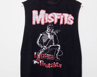 Vintage 1980's Misfits Legacy of Brutality Tank Top | Size Medium