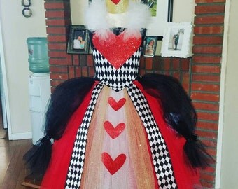 Queen of hearts tutu dress