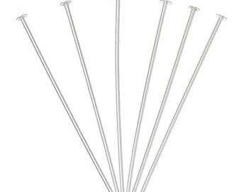 144 Silver 4 21 Gauge Headpins Long Tall Head Pins 21 G