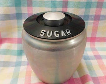 Kromex vintage SUGAR CANISTER 1950S