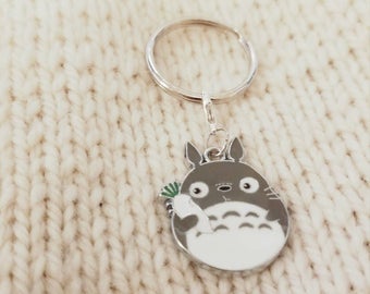 Totoro, Keychain, Studio Ghibli, Progress Keeper, Planner Charm, bullet journal, Stitch Marker, Crochet, Knitting, Anime, ghibli keychain