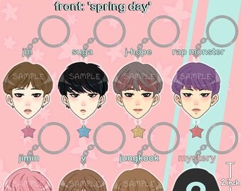 BTS YNWA charms // BTS kpop keychain