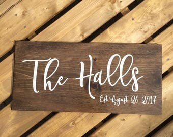 Family Established Sign, Custom sign, Last Name Sign, Personalized Family name, Established Sign, Personalized Last Name Sign, Wood sign