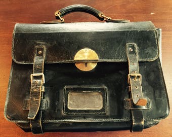 mitchell leather briefcase