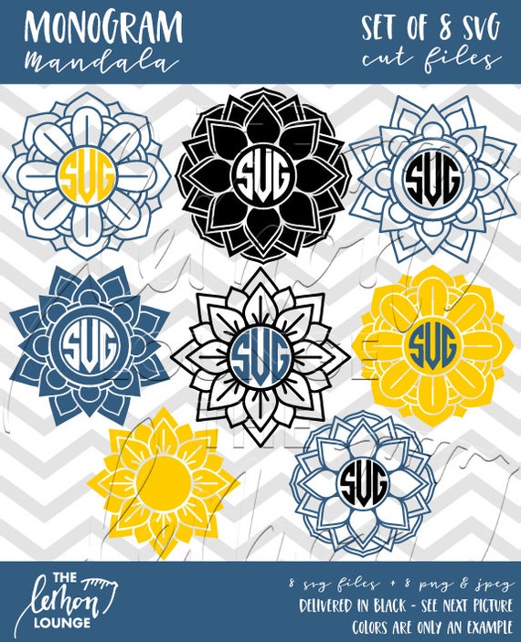 Download Mandala Monogram svg 8 Mandala svg files floral svg circle