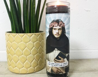 Saint Jon Snow | Kit Harington Prayer Candle