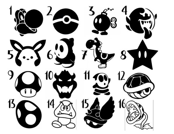Nintendo Assorted Vinyl Decal Sticker