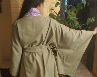 Reclaimed vintage cotton kimono