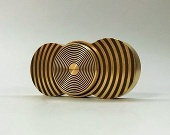 Fingers Spinner brassy, weight 83 grams, laser engraving (Helios-art-33) B-B 2