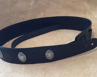 Leather Guitar Strap - Handmade