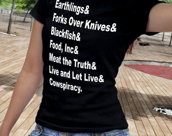 Vegan Documentaries Shirt, Veganism, Vegan T Shirt, Vegan Documentaries T Shirt, Gift for Vegan Tshirt, Vegan Clothing, Veganism Tee shirt,