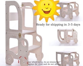 Montessori kitchen helper/ step stool for children/ table and chair - promotional price