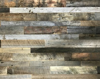 Real, Authentic Reclaimed Barn Wood Accent Wall Planks|2"-3" Widths, Mostly Brown