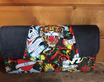 Necessary clutch wallet/NCW/Clutch/ accordion wallet/ wallet/tiger/skull