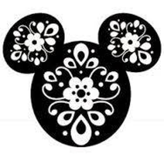 Download Disney Mickey Head Fancy Mandala Iron On Heat Transfer Vinyl