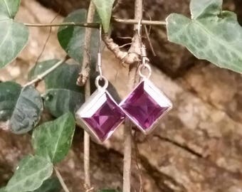 2 alexandrite hand made earrings