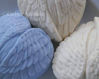My Heart has Wings Angel Feathers Winged Heart Silicone Soap Wedding Bath Bombs Mold Handmade DIY Craft Molds High Quality
