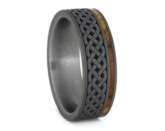 celtic knot ring renaissance wedding ring in titanium mens wood wedding band with celtic - Mens Celtic Wedding Rings celtic knot ring renaissance wedding ring in titanium mens wood wedding band with celtic - Mens Celtic Wedding Rings