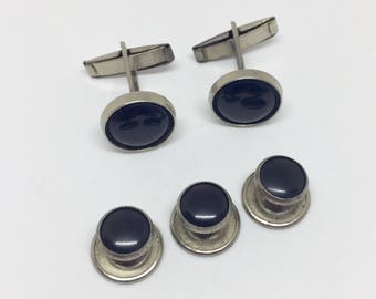 Red Lucite Cufflinks & Shirt Studs
