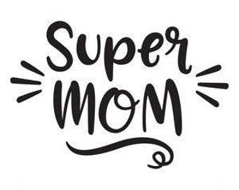 Super mom decal | Etsy