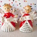 Vintage 1950's Christmas Angels Noel Salt and Pepper Shakers Mid Century Table Decoration Centerpiece