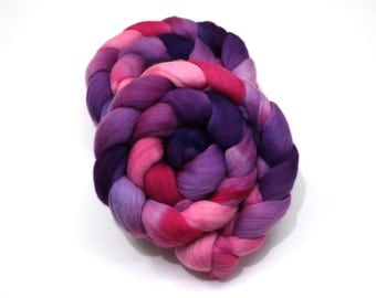 Superfine Merino Wool Roving (Combed Top) - Hand Dyed Roving for Spinning or Felting