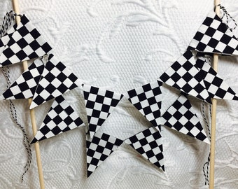 Free USA Shipping/Racing Fabric Banner/Race Car Cake Banner/Racing Cake Topper/Racing Cake Bunting/Race Car Banner/Racing Cake Banner/