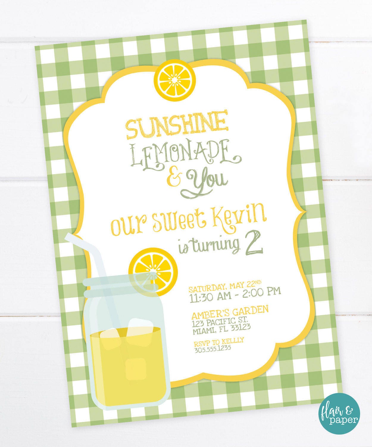 Lemonade Invitation Lemonade Party Lemonade Sunshine and