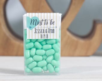 12 Custom Tic Tac Favors - Personalized Tic Tacs - Wedding Favor - Bridal Shower Favors - Custom Wedding Favor - Tic Tac Favors - Mint to Be