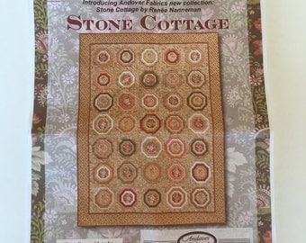 Price Reduced Stone Cottage Quilt Kit 56.75" x 75.25" by Renee Nanneman for Andover Fabrics Need'l Love 1800 Reproduction fabric
