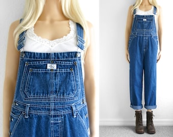 Denim Overalls Women Overalls Calvin Klein Overall Womens Overalls Women Overalls xs Overalls small vtg 90s overalls denim 90s jeans