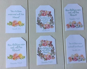 Mother's Day Printable Gift Tags, Floral Happy Mother's Day Gift Tags, Happy Mother's Day Gift Tags, Printable Mothers Day Gift Tags